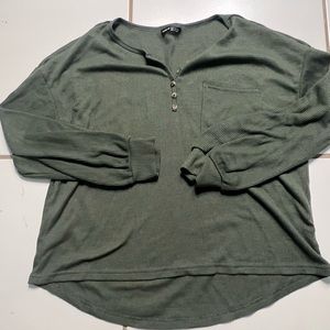 Shein green long sleeve, Size M, great condition